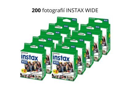 200 fotogrrafií INSTAX WIDE