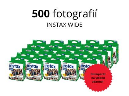 200 fotogrrafií INSTAX WIDE